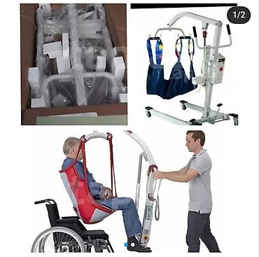 vannalar: Pasiyent qaldırma lifti – evdə və klinikalarda yataqdan kresloya/əlil — 1