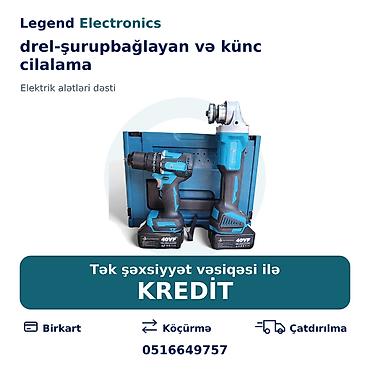 bosch perforator satilir: Elan başlığı: Alətlər dəsti drel-şurupbağlayan və künc cilalama maşını — 1