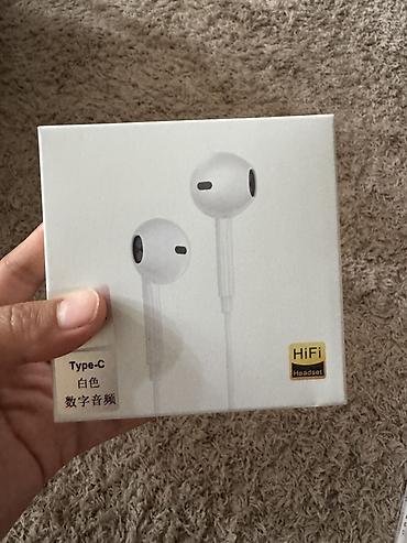 hoco eq34 plus: Проводные наушники- USB Type‑C (HiFi Headset), цвет белый. Основные — 1
