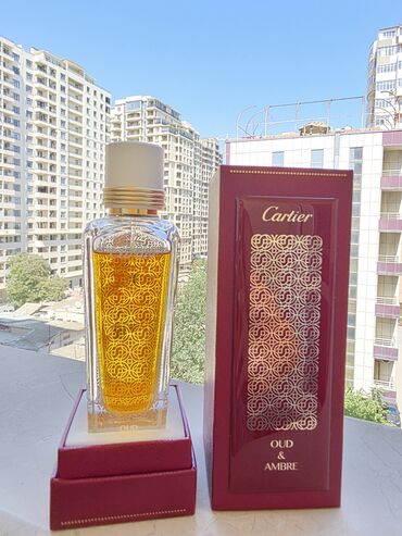 Информатика: Cartier brendi tərəfindən "Oud & Ambre" ətri, kəhrəba rəngli maye