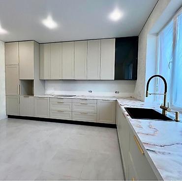 Sifarişlə mətbəx mebeli: Sifarişlə mətbəx dəsti, Özü çəkən petlələr, Mat laminat, Kredit yoxdur, Pulsuz çatdırılma, Rayonlara çatdırılma — 4