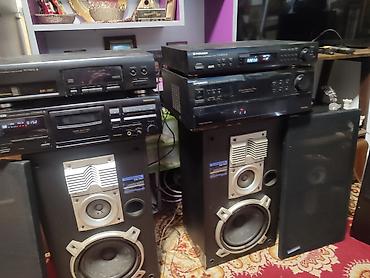 sweep jagodina: Pioneer Hi-Fi komplet – CD, kasetofon, tuner, pojačalo + zvucnici — 9