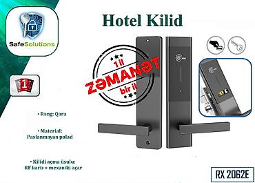 qapi ruckalari: Hotel kilidi RX2062E-1 Modeli: ☑️ Rəng - Qara ☑️ Material - — 1