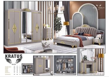 Rəflər: İkinəfərlik çarpayı, Dolab, Termo, 2 tumba, Türkiyə, Yeni