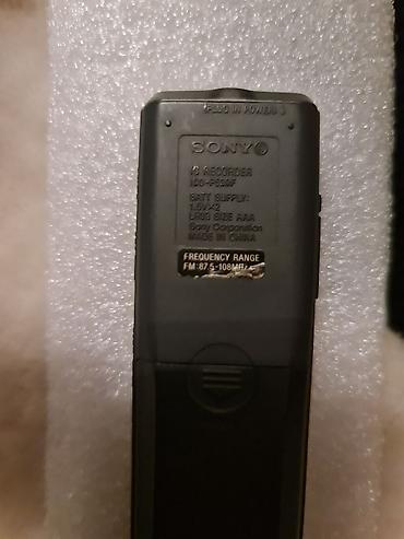 gizli diktafon: Sony IC Recorder ICD-P530F səs yazıcı Xüsusiyyətlər: - Rəqəmsal səs — 3