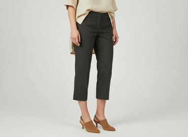 spodnie materiałowe duże rozmiary: Next, 3/4 Trousers for women, size L