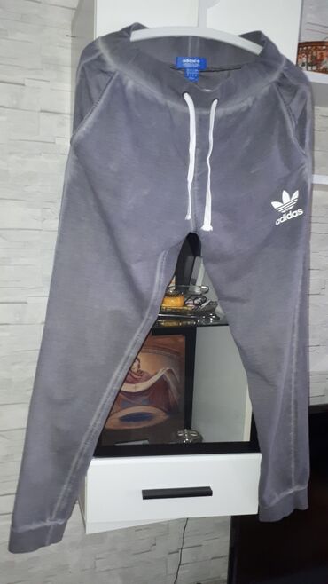 muška trenerka: Men's Sweatsuit Adidas, M (EU 38), color - Grey