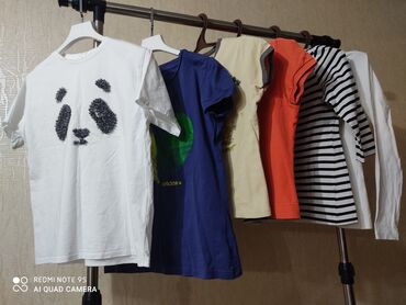 женские футболки: Детский топ, рубашка, цвет - Белый, Б/у