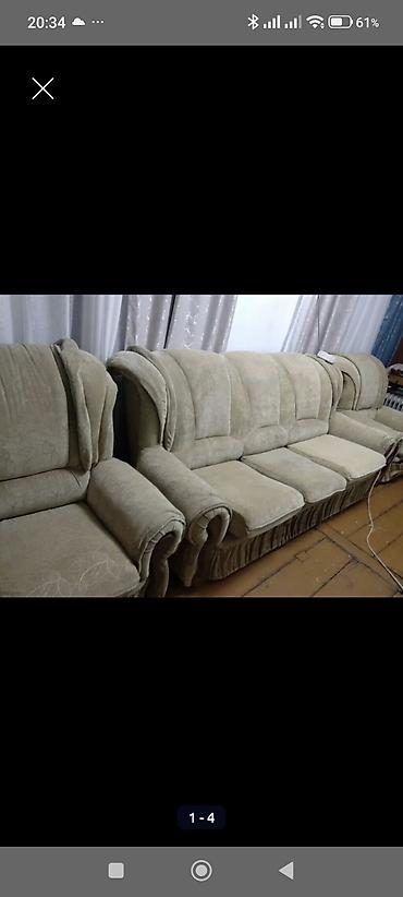 sofa: Прямой диван, Б/у — 5