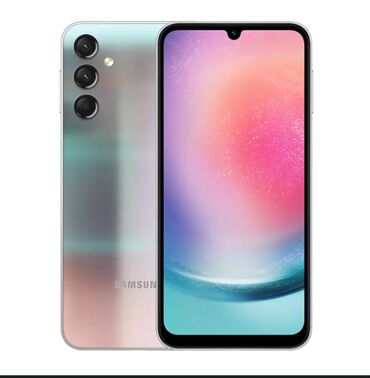 samsung b300: Samsung Galaxy A24 4G, 128 GB, rəng - Gümüşü, Sensor, Barmaq izi, İki sim kartlı