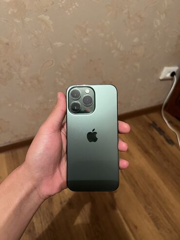 айфон 13 цена ош бу: IPhone 13 Pro, Колдонулган, 128 ГБ, Жашыл, 87 %