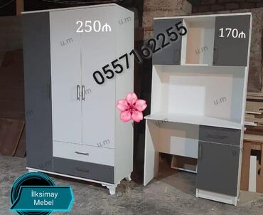 Sifarişlə dolablar: Düz dolab, Dəhliz üçün, Yataq otağı üçün, Eyvan üçün, Paltar üçün, Kupe, Quraşdırıla bilən, 3 qapılı — 13