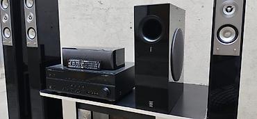 Musiqi mərkəzləri: 5.1 ev kinoteatrı akustika dəsti + AV resiver Komplekt: - 4 ədəd — 17