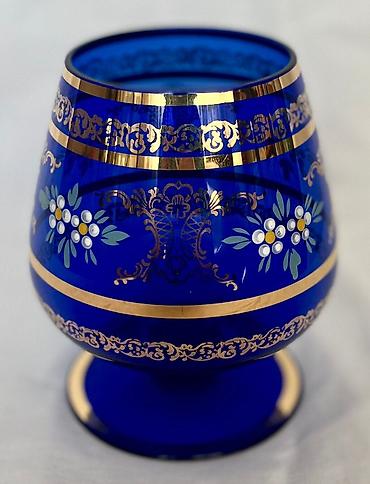 kibrit qutusu: Qədəhlər, rəng - Göy, Şüşə, 6 ədədli dəst, 250 ml — 4
