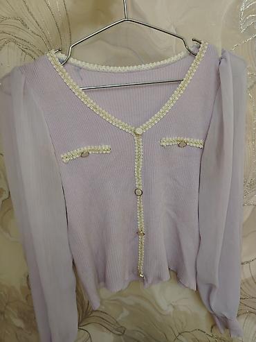şalvar cins: Bənövşəyi rəngdə zərif qadın koftası - Stil: Romantik/classic - Rəng — 1