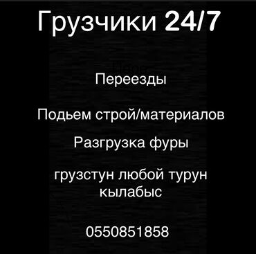 Портер, грузовые перевозки: Любая работа
Подьем
Выгруз