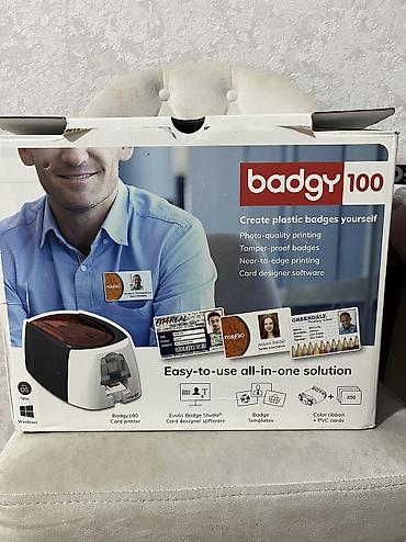 принтеры в баку: Badgy100 – plastik badge/kart printeri və dizayn həlli (all‑in‑one) — 4