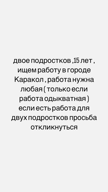 Другие услуги: Ищем работу в городе каракол оплата договорная звонить но номеру +