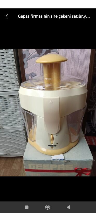 ВАЗ (ЛАДА): Geepas şirəçəkən - Marka/model: Geepas juicer - Rəng: krem/sarı