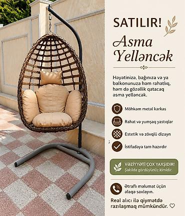 ucuz mebeler: Asma gelecek tezed qiymət 400 azn ünvan goradil Aylin 84Asma yelləncək — 1