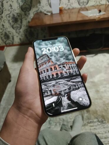 телефон держатели: IPhone 12 Pro Max, Б/у, 128 ГБ, Белый, Чехол, 72 %