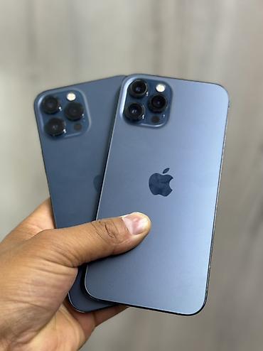 iphone 12 pro mac: IPhone 12 Pro Max, Б/у, 256 ГБ, Pacific Blue, Защитное стекло, В рассрочку, 100 % — 3