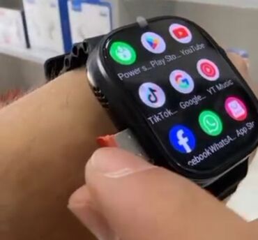 шнур для зарядки: Smart saat, Sensor ekran, rəng - Qara