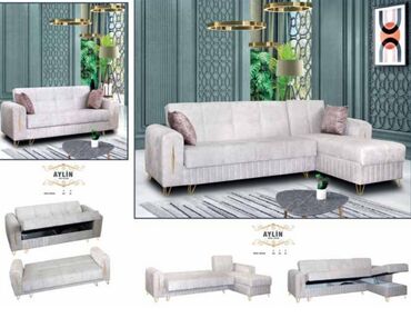 Комплекты диванов и кресел: Новый, Угловой диван, Диван, С подъемным механизмом, Раскладной