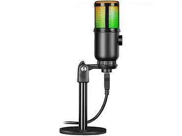 3ds cena: USB kondenzatorski mikrofon sa RGB osvetljenjem na stonom stalku. - — 4
