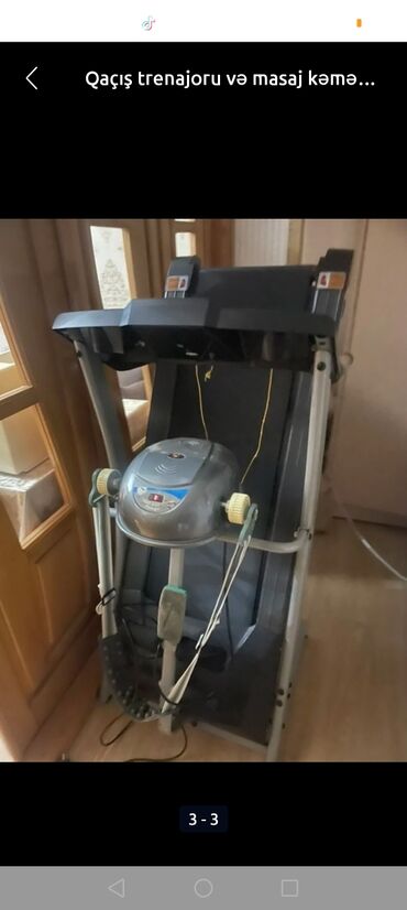qaçış aparatları: Qaçış trenajoru + vibrasiya masaj qurğusu - Ev istifadəsi üçün