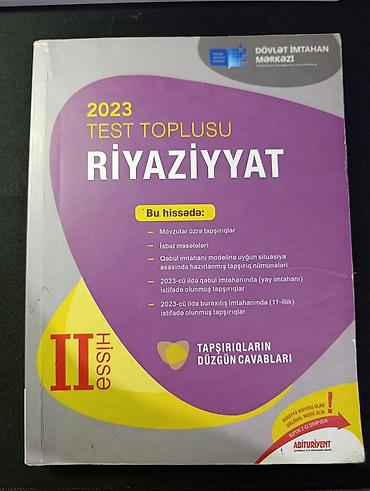 varli ata kasib ata: 1 və 2ci hissə, 2023 Riyaziyyat test toplusu 2si birlikdə satılır — 3