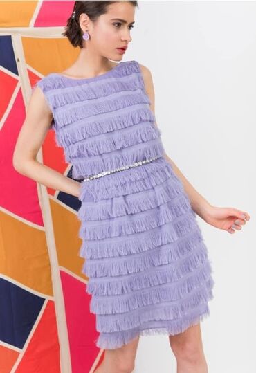 haljine na preklop: PS Fashion M (EU 38), color - Lilac, Cocktail, Without sleeves