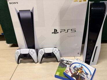 плейстейшн в аренду: PS5 Фат модель комплект полный, все необходимые провода и 2 шт