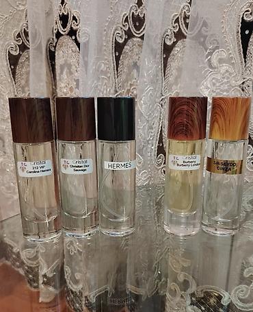 Brend ətir nümunələri – şüşə sprey flakonlarda 30ml İsfeçiya yaqlarin