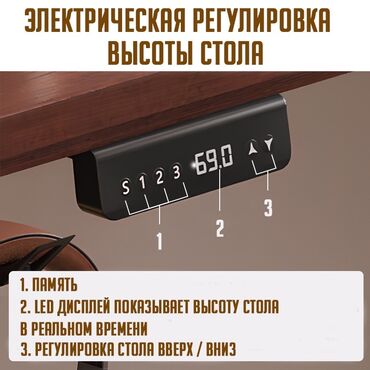 Компьютерные столы: Компьютерный стол с электронной регулировкой высоты Home Tab Pro — 3