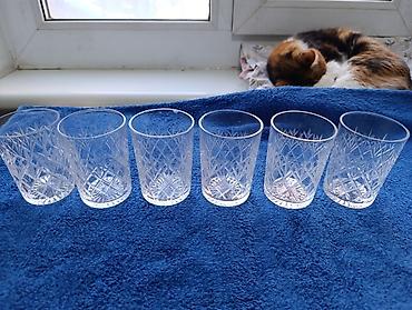 Наборы посуды: Набор столового стекла/хрусталя с гранёной и резной декорировкой — 5