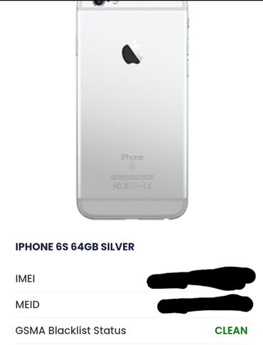 Apple iPhone: IPhone 6s, 64 GB, Gümüşü — 1