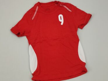 koszulka polo czerwona: T-shirt, 5-6 years, 110-116 cm, condition - Very good