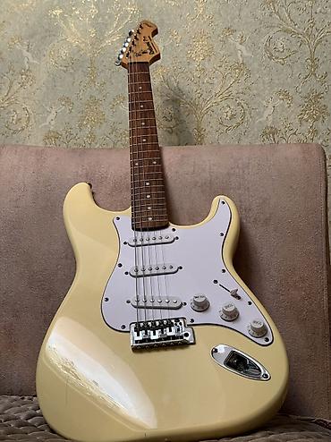 gitara elektro: Rockwood Pro by Hohner elektrik gitara – Strat tipli korpus, krem/sarı — 5