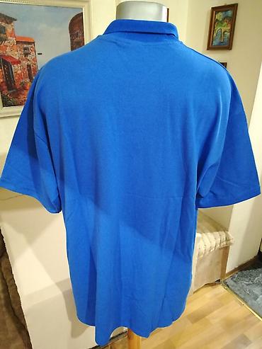 mike tech fleece: Nova muska pamucna majica sa kragnom Fashion Plava 4XL. Vrlo dobra — 5