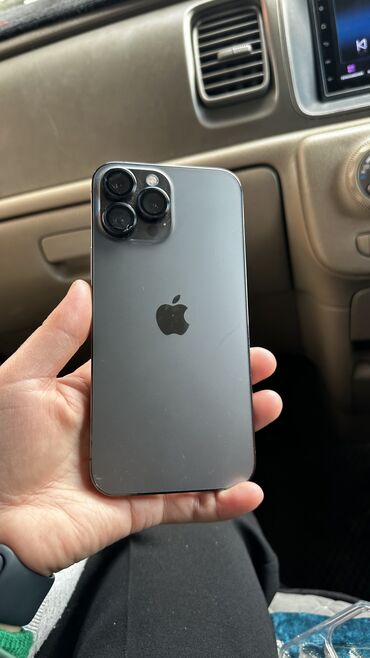 айфон 13 про бишкек цена: IPhone 13 Pro Max, Колдонулган, 128 ГБ, Кара, Каптама, Куту, 83 %