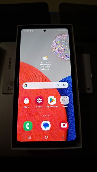 Samsung: Samsung Galaxy A52s 5G – komplet sa originalnom kutijom - Ekran: 6.5" — 3