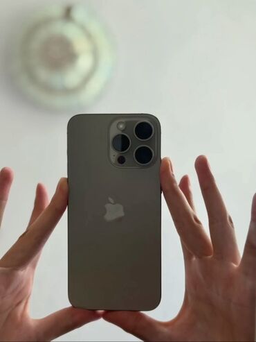 фейдер: IPhone 15 Pro Max, Б/у, 1 ТБ, Natural Titanium, Защитное стекло, Чехол, 87 %