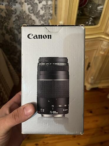 авто регистратор: Canon EF 75-300mm f/4-5.6 III teleobyektiv - Fokus məsafəsi: 75-300 — 5