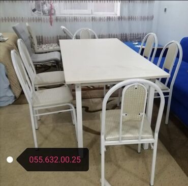 Sifarişlə masa və oturacaq dəstləri: Dördbucaq masa, Mətbəx üçün, Dəhliz üçün, Eyvan üçün, Digər adam sayı, Açılmayan, Azərbaycan, Zəmanətli — 29