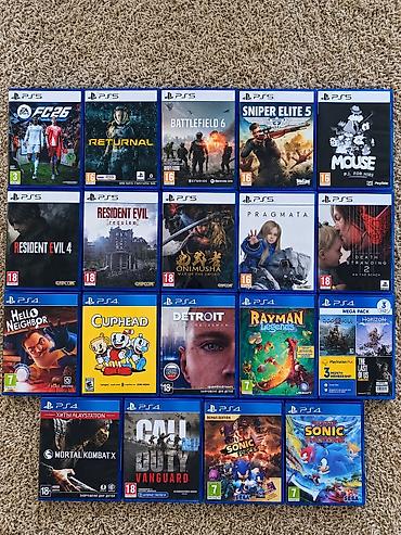 ps4 vr: Диски PS5/PS4: - Onimusha — 4800 - Pragmata — 3800 - Resident Evil — 1