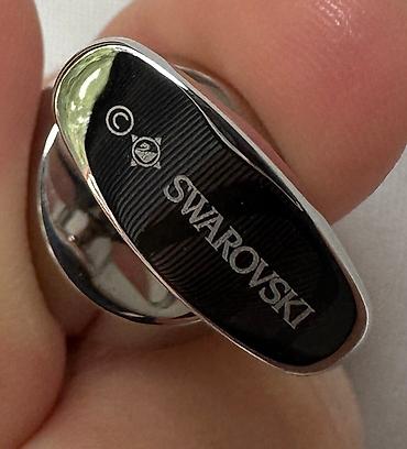 Bijuteriya: Swarovski kişi manjet düymələri - Brend: Swarovski (orijinal, loqolu) — 2