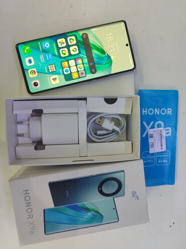 telefonlarin alışı: Honor X9a, 256 GB, rəng - Qara, Düyməli, Barmaq izi, Face ID