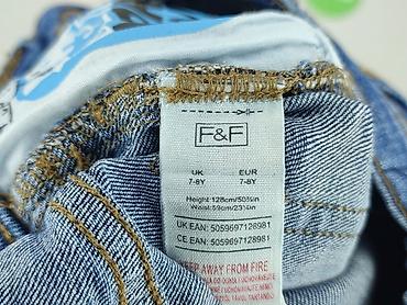 classics77 jeans: Spodnie jeansowe, F&F, 8 lat, 128, stan - Bardzo dobry — 4