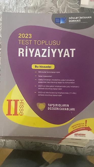 Tədris ədəbiyyatı: Dərs və imtahan hazırlığı üçün kitablar eləsi var 3,4 manat — 3